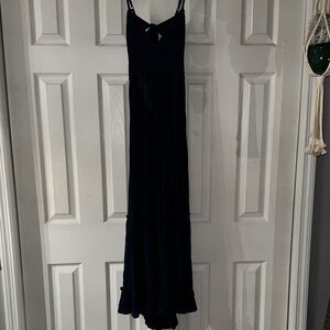 Elegant Dark Blue Maxi Dress